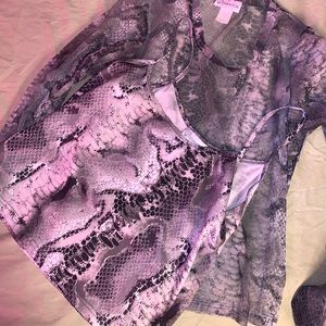 Snake skin top